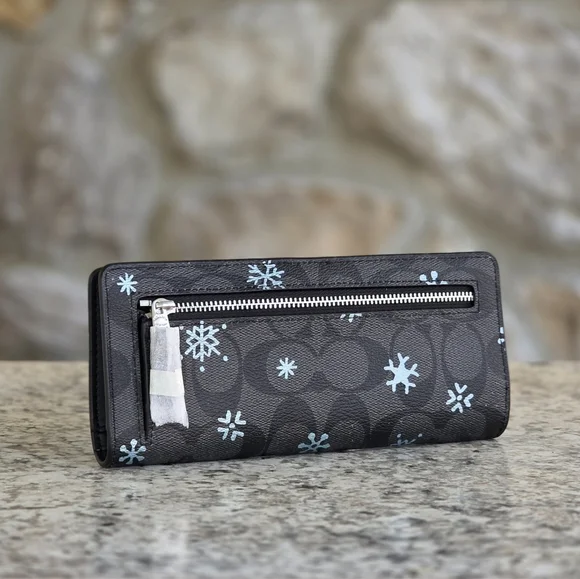 Coach Snowflake Slim Wallet - Picture 2 of 7